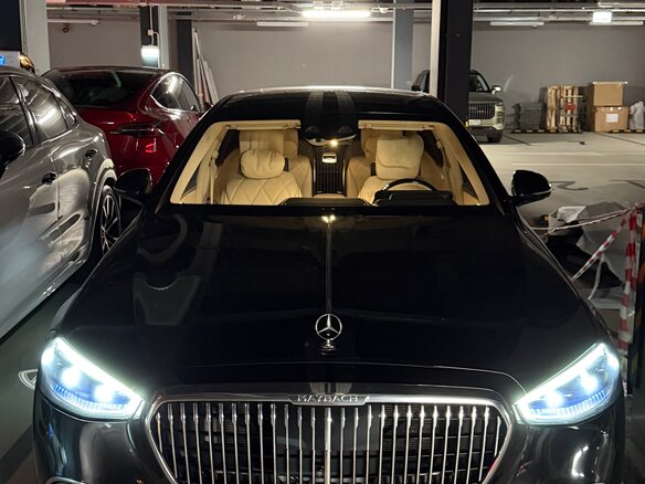 2021 Mercedes-Benz Maybach S-Класс 580 II (Z223), чёрный - вид 2