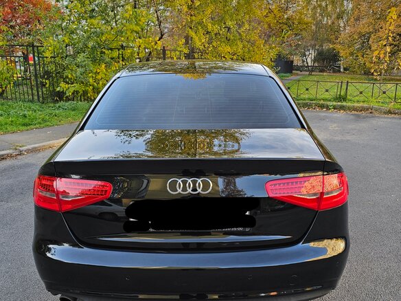 2015 Audi A4 IV (B8) Рестайлинг, чёрный - вид 1