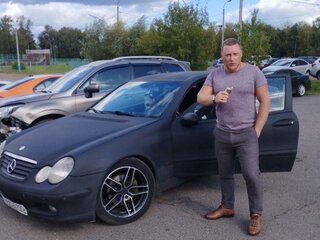 2002 Mercedes-Benz C-Класс 200 II (W203), чёрный, 600000 рублей, вид 5