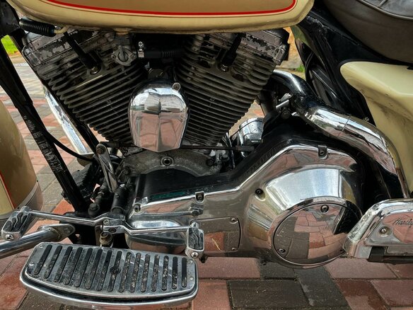 1995 Harley-Davidson Electra Glide, золотистый, 650000 рублей - вид 5