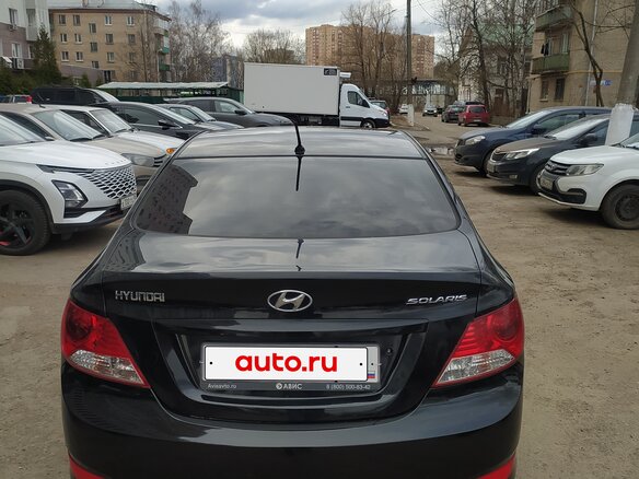 2014 Hyundai Solaris I, чёрный, 599000 рублей - вид 7
