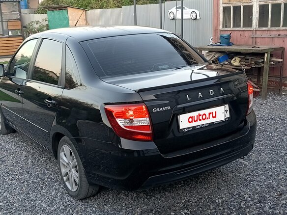 2023 Lada (ВАЗ) Granta I Рестайлинг, чёрный - вид 2