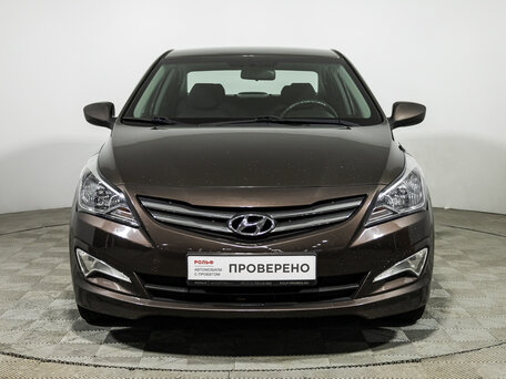 2016 Hyundai Solaris I Рестайлинг, коричневый, 1100000 рублей, вид 2