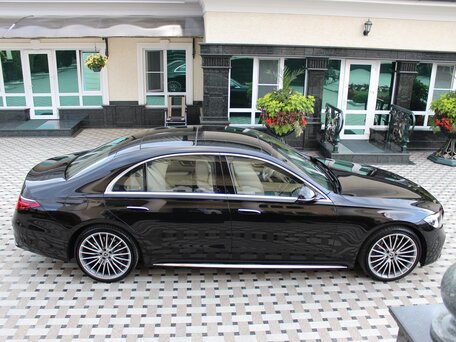 2021 Mercedes-Benz S-Класс 500 Long 4MATIC VII (W223), чёрный, 12700000 рублей, вид 4