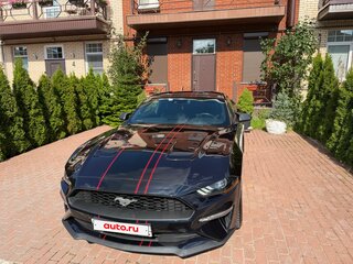 2021 Ford Mustang VI Рестайлинг, синий, 4150000 рублей, вид 4