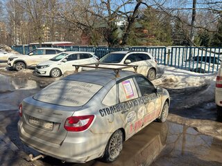 2015 Lada (ВАЗ) Granta I, серебристый, 250000 рублей, вид 3