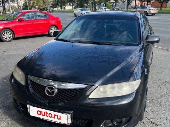 2005 Mazda 6 I (GG), чёрный, 380000 рублей - вид 1
