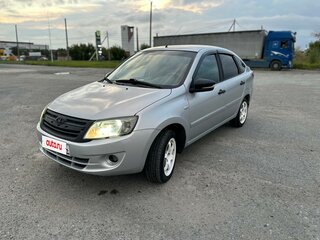 2014 Lada (ВАЗ) Granta I, серебристый, 480000 рублей, вид 3