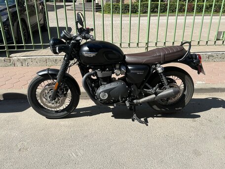 2018 Triumph Bonneville T120, чёрный, 880000 рублей, вид 2