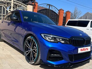 2019 BMW 3 серии 320d VII (G2x), синий, 3700000 рублей, вид 4