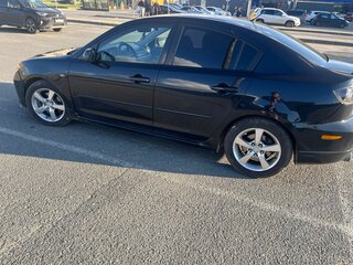2008 Mazda 3 I (BK) Рестайлинг, чёрный, 410000 рублей, вид 3