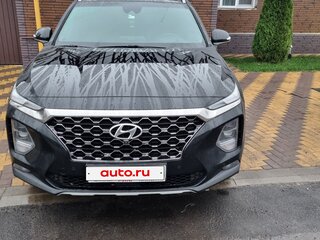 2019 Hyundai Santa Fe IV, чёрный, 3100000 рублей, вид 2
