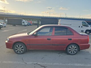 2005 Hyundai Accent ТагАЗ II, красный, 370000 рублей, вид 4