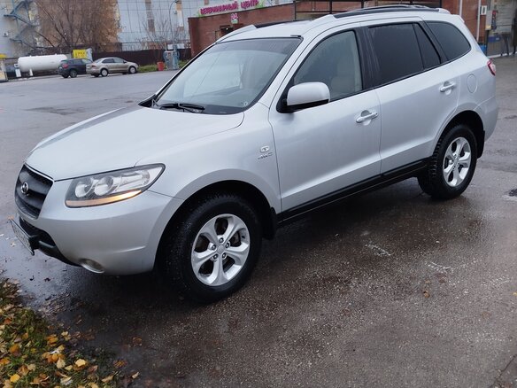 2007 Hyundai Santa Fe II, серебристый, 1250000 рублей