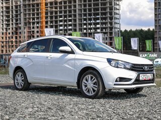 2019 Lada (ВАЗ) Vesta SW I, белый, 990000 рублей, вид 4