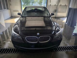 2008 BMW 5 серии 520i V (E60/E61) Рестайлинг, чёрный, 1100000 рублей, вид 3