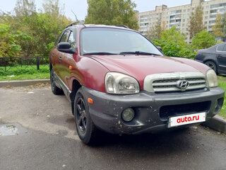2001 Hyundai Santa Fe I, пурпурный, 380000 рублей, вид 3