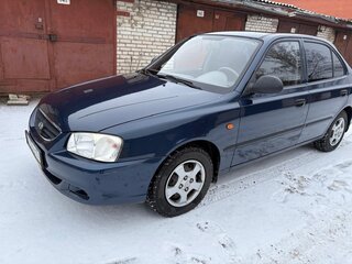 2008 Hyundai Accent ТагАЗ II, синий, 660000 рублей, вид 2