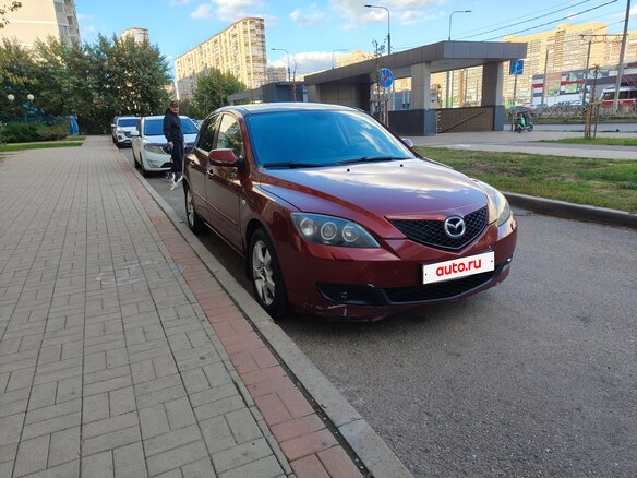 2008 Mazda 3 I (BK) Рестайлинг, пурпурный, 620000 рублей - вид 2