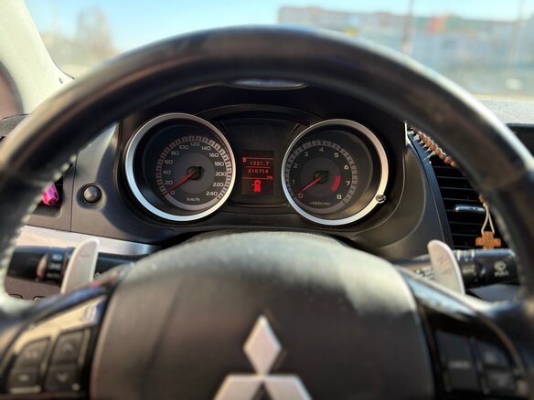 2008 Mitsubishi Lancer X, синий, 650000 рублей - вид 6