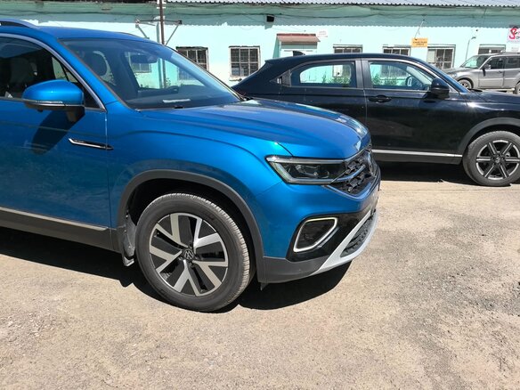 2022 Volkswagen Tayron I Рестайлинг, голубой - вид 9