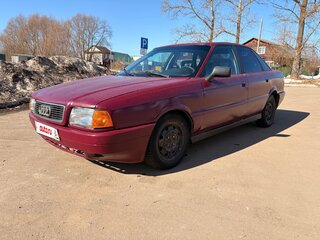 1988 Audi 80 IV (B3), красный, 80000 рублей, вид 1