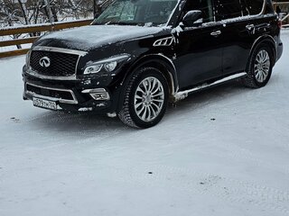 2016 Infiniti QX80 I Рестайлинг, чёрный, 3600000 рублей, вид 1