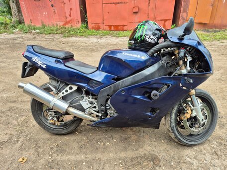1995 Kawasaki ZXR 400, синий, 144000 рублей, вид 2