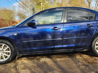 2008 Mazda 3 4-speed I (BK) Рестайлинг, синий, 760000 рублей, вид 4
