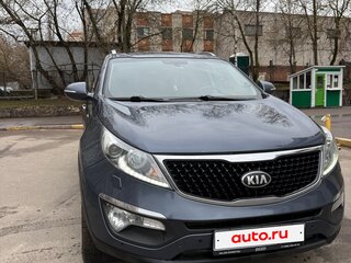 2014 Kia Sportage III Рестайлинг, синий, 1450000 рублей, вид 2