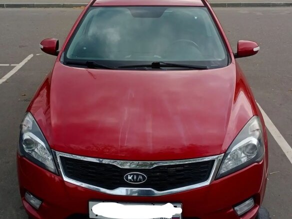 2012 Kia Ceed I Рестайлинг, красный