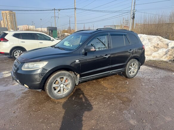 2006 Hyundai Santa Fe II, чёрный, 750000 рублей - вид 3