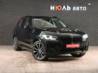 2021 BMW X3 30i xDrive III (G01) Рестайлинг, чёрный, 5350000 рублей, вид 3