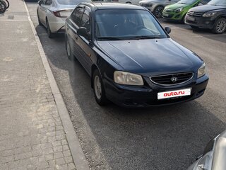 2008 Hyundai Accent ТагАЗ II, синий, 515000 рублей, вид 4