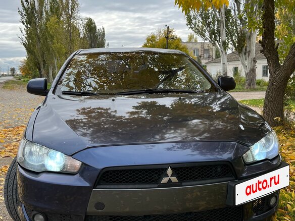 2007 Mitsubishi Lancer X, синий, 789000 рублей - вид 3