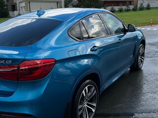 2018 BMW X6 30d II (F16), голубой, 5450000 рублей, вид 5