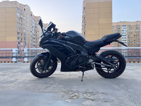 2012 Kawasaki ER-6F (Ninja 650R), чёрный, 380000 рублей, вид 2