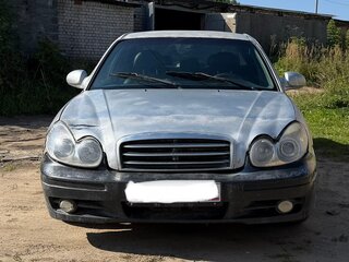 2004 Hyundai Sonata IV (EF) Рестайлинг, серый, 120000 рублей, вид 2