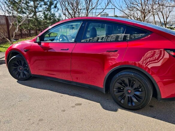 2021 Tesla Model Y Long Range Dual Motor I, красный, 4190000 рублей - вид 7
