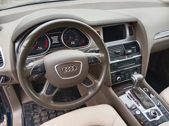 2014 Audi Q7 I (4L) Рестайлинг, синий, 3350000 рублей - вид 13