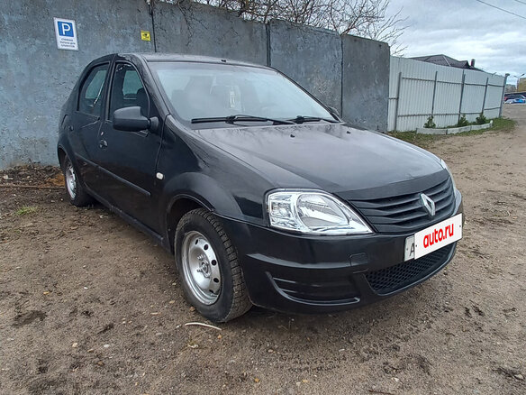 2010 Renault Logan I Рестайлинг, чёрный, 250000 рублей - вид 3