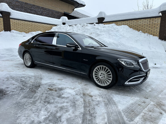 2020 Mercedes-Benz Maybach S-Класс 450 I (X222) Рестайлинг, чёрный - вид 2