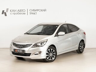 2015 Hyundai Solaris I Рестайлинг, серебристый, 1090000 рублей, вид 1