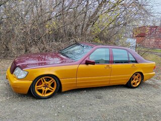 1996 Mercedes-Benz S-Класс 600 Long III (W140) Рестайлинг, золотистый, 2999999 рублей, вид 3