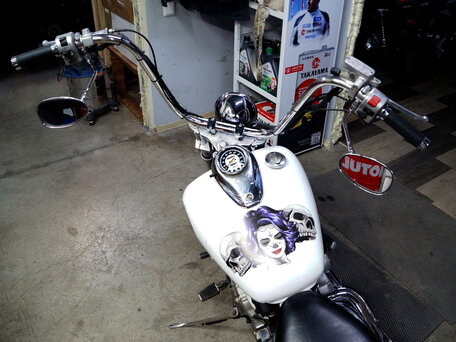 1997 Yamaha XVS400 Drag Star, белый, 350000 рублей, вид 5