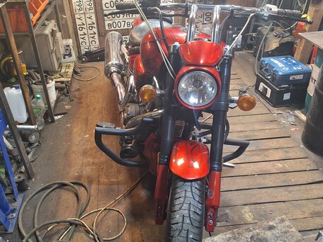 2004 Yamaha XV 1700 Warrior, красный, 765000 рублей, вид 5
