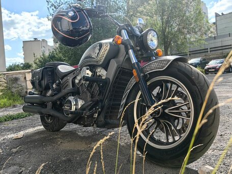 2016 Indian Scout, чёрный, 820000 рублей, вид 1