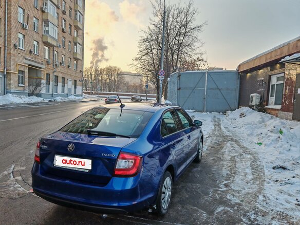2019 Skoda Rapid I Рестайлинг, синий, 1300000 рублей - вид 6