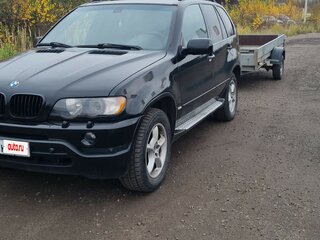 2002 BMW X5 3.0i I (E53), чёрный, 950000 рублей, вид 1
