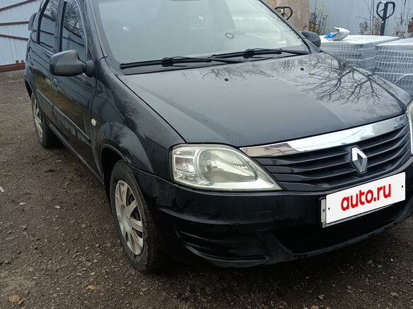 2012 Renault Logan I Рестайлинг, чёрный, 450000 рублей